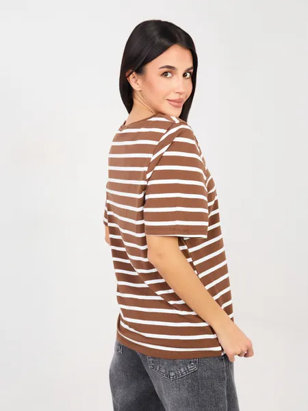 Klasyczny t-shirt w paski o kroju oversize
