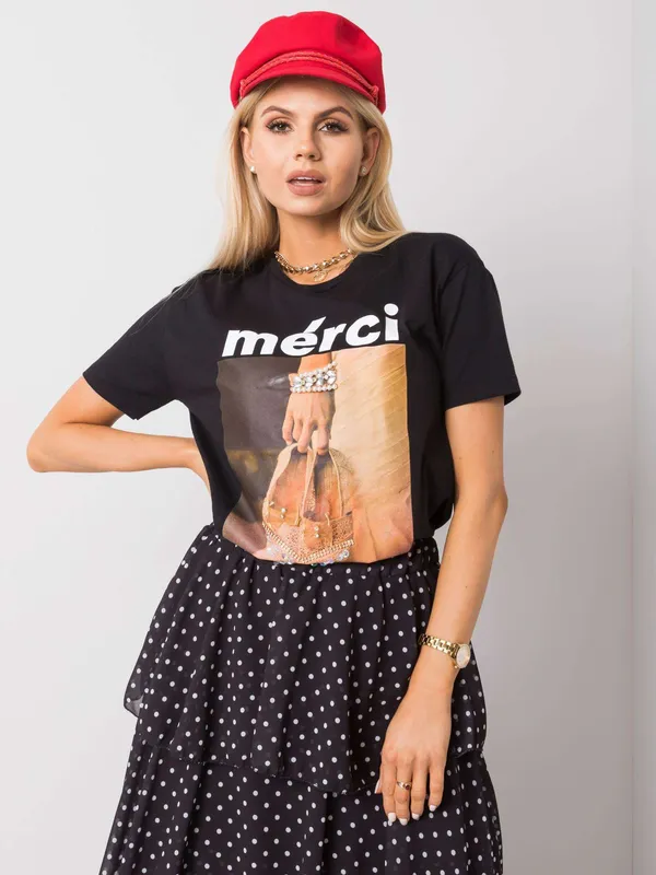 Biały t-shirt damski z aplikacjami
