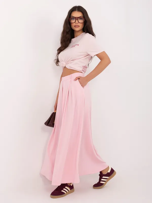 Elegancka spódnica maxi z praktycznymi kieszeniami - widok 2