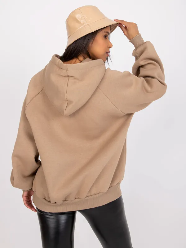 Bluza oversize z haftowanym motywem zwierzęcym - widok 2
