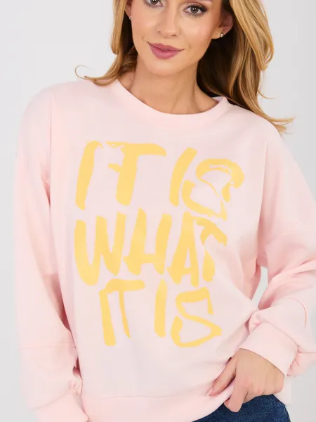 Bluza oversize z wyrazistym nadrukiem w stylu casual