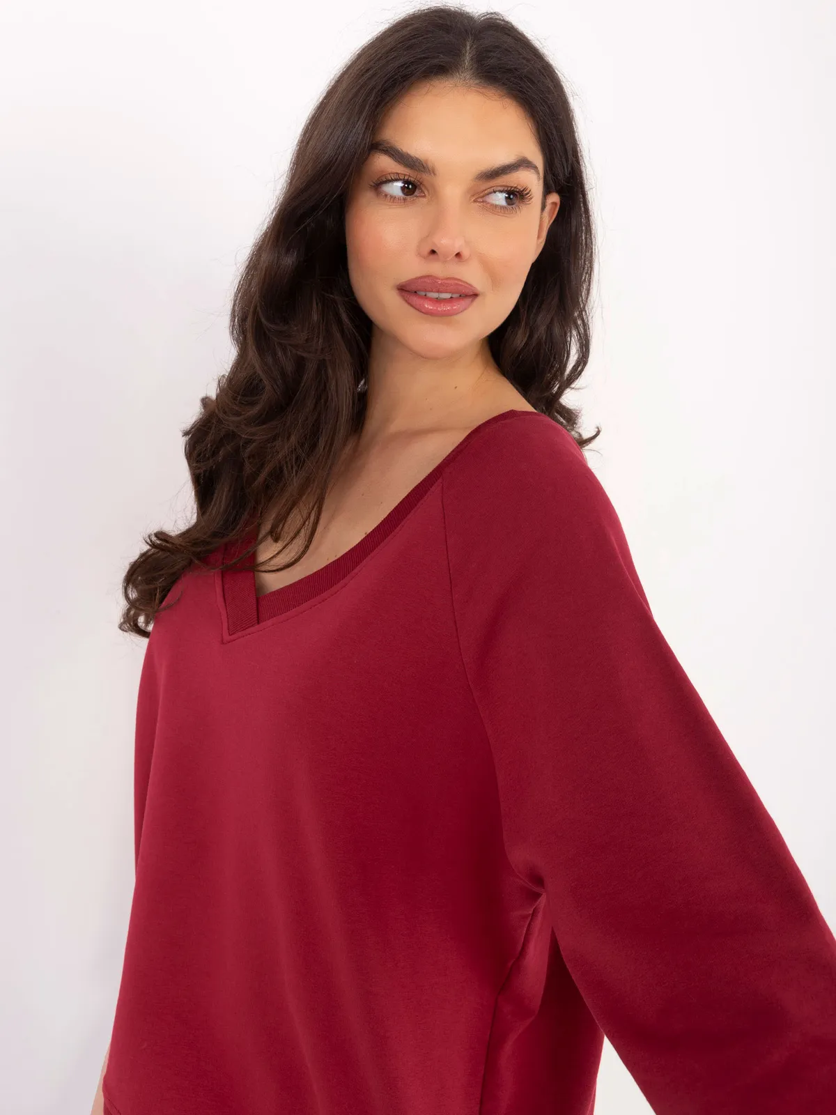 RUE PARIS Czarna bluza oversize - zdjęcie 4