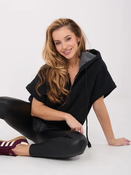 Casualowa bluza rozpinana z krótkim rękawem