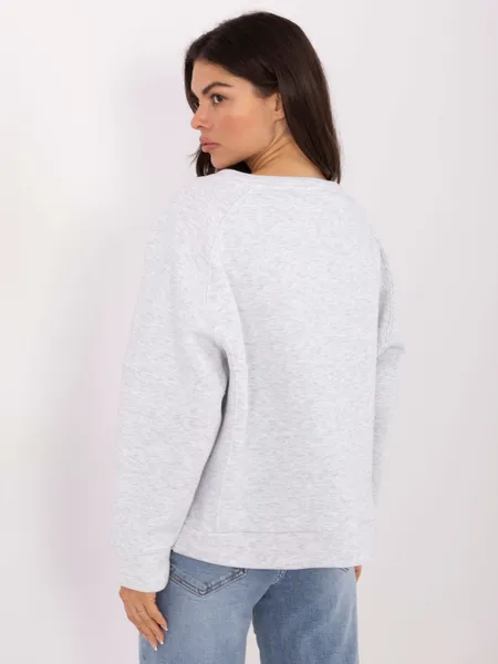 Bluza oversize z napisem w stylu casual