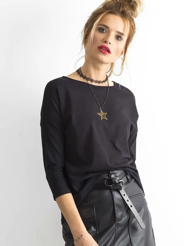 Czarna bluzka April - widok 2