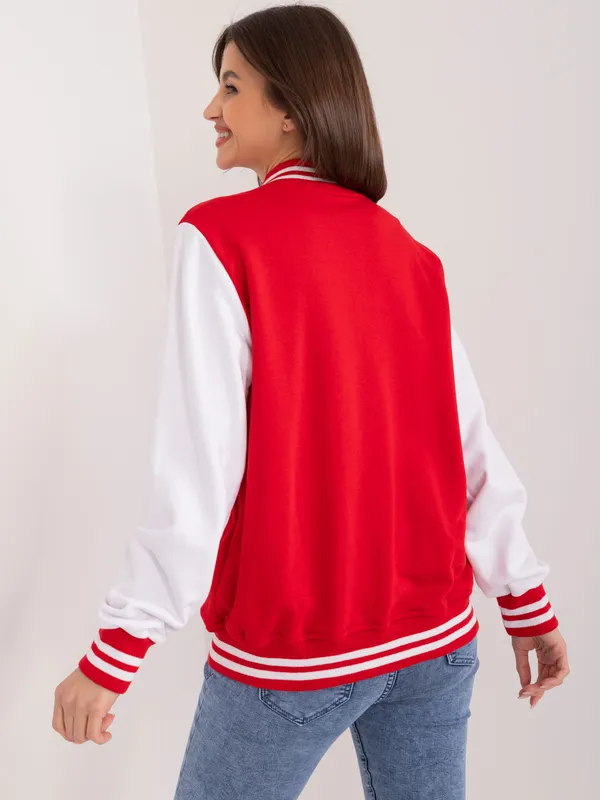 Bluza typu bejsbolówka w sportowym stylu - widok 2