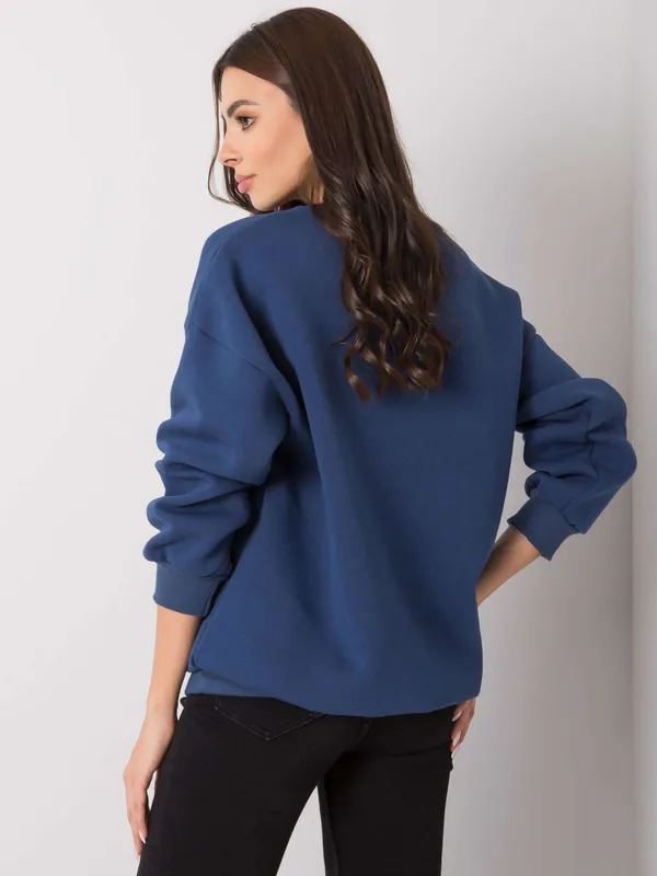 Bluza oversize z napisem w miejskim stylu - widok 2