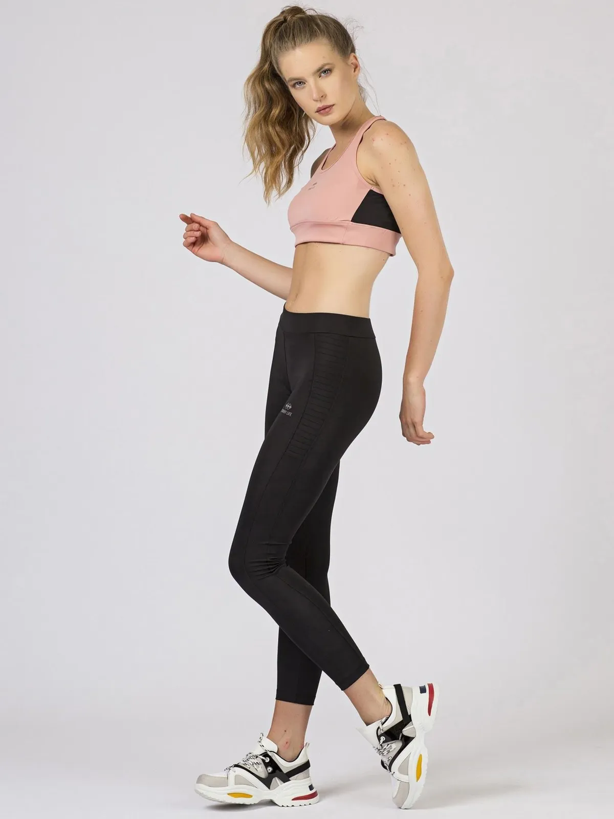 Top sportowy khaki TOMMY LIFE - zdjęcie 5