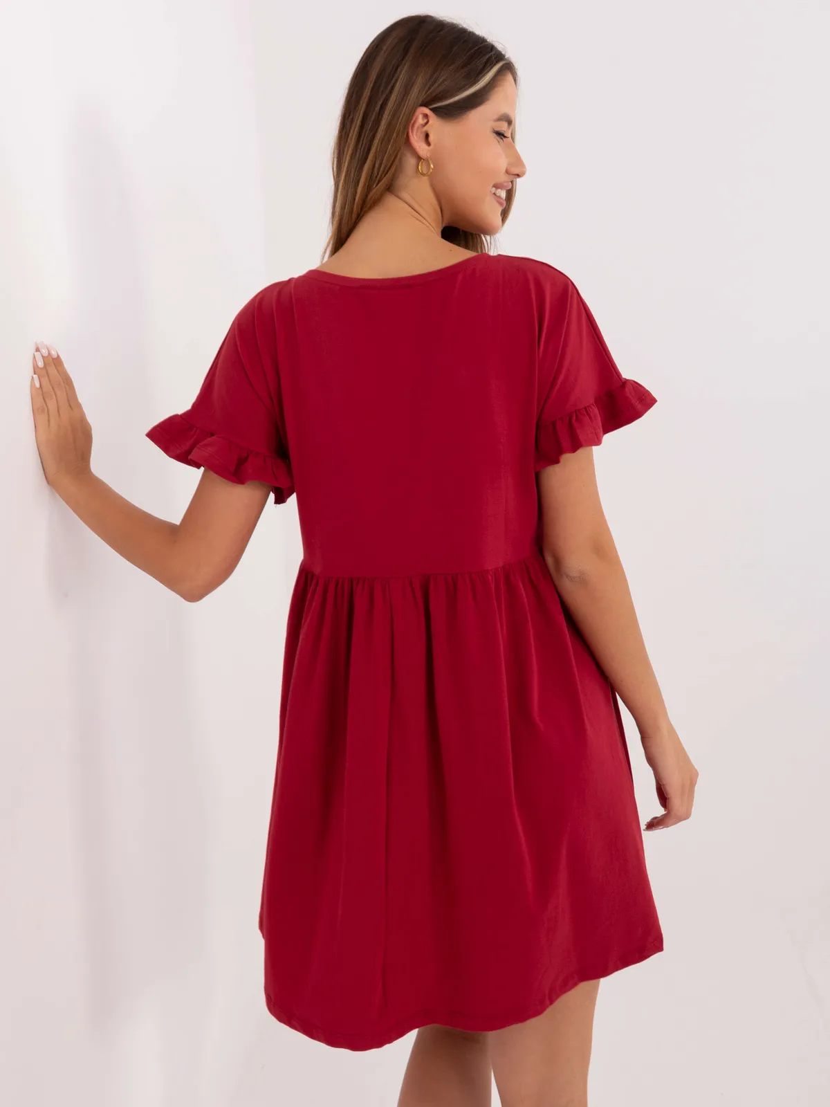 RUE PARIS Czarna sukienka oversize - zdjęcie 2