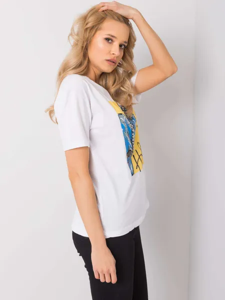Biały bawełniany t-shirt